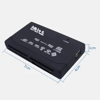 Novo, VSE V ENEM Card Reader USB 2.0 SD Card Reader Adapter, Branje Naprava Podpira TF CF, SD, Mini SD, SDHC MMC, MS, XD
