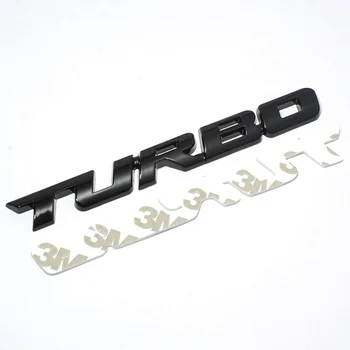 3D Kovinski TURBO Emblem Avto Nalepke Telo Zadaj Rep Vrata Značko za Ford Focus ST RS Fiesta Mondeo Tuga Ecosport Fusion Avto Styling