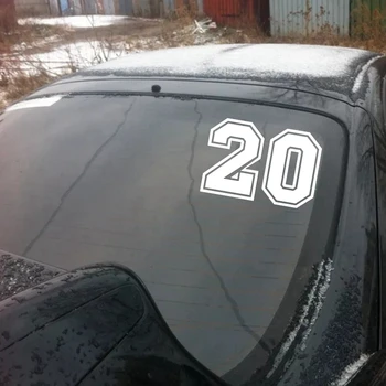 CK20054# dirke številko 20 smešno vinil avto nalepke nepremočljiva avto nalepke nalepke za na avto tovornjak odbijača zadnje okno