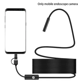 Novo 8,0 mm Endoskop Fotoaparat 1080P HD USB-Endoskop z 8 LED 5M Kabel Nepremočljiva Pregled Borescope za Android PC Mini Video