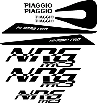 Za Piaggio NRG 2004 Purejet Hi-Na Pro Moped, Skuter Nalepke Nalepke Grafike