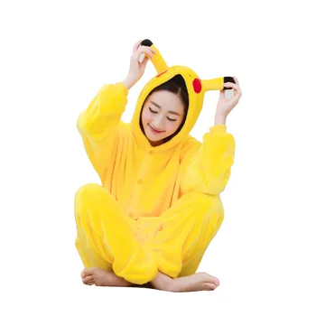 Halloween Odraslih Kenguru Šiv Flanela Kigurumi Cosplay Ženski Kostum Obleko Jumpsuit Ženske Onesie Kapuco Opica Panda Pajama