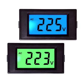 AC 80-500V LCD Digitalni Voltmeter Voltmeter Voltmeter Orodje 2 Žice, Osvetljen Zaslon Napetostni Merilni Instrument