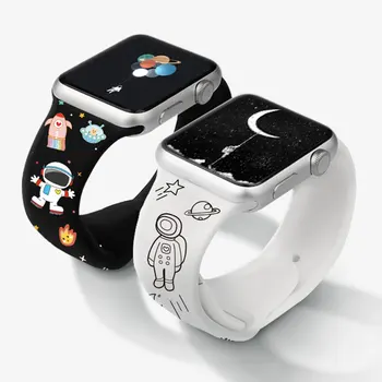 Silikonski Trak Za Apple Watch band 44 mm 40 mm 45 mm 41mm Iwatch band 38 mm 42mm Zapestnica correa apple Gledati Serije 7 6 SE 5 4 3