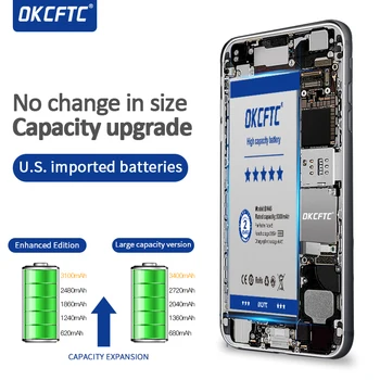 OKCFTC Original 4500mAh Nadomestna Baterija Za OSTER S2 fs8010 AQUOS s2 HE332 Celic Mobilnega Telefona, Baterije