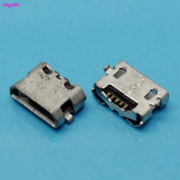 Clgxdd 50pcs micro USB 5pin jack Povratne Ox rog Polnjenje Vrata vtičnico Priključite v priključek mini usb Za Huawei 4X Y6 4A P8 C8817 max