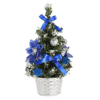20 CM Mini Umetno Božično Drevo Okraski Božič negorljiv PVC Drevo Družine Božično Darilo Deskpot Odlikovanja