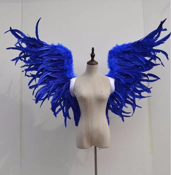 Angel Pernata krila Črno pero angel krilo modni brvi prikaz ponudbe festival Okno rekviziti perilo cosplay fotografiranje poroke