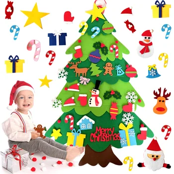 Čutiti Božično Drevo Za Dom Vesel Božični Okraski Otrok DIY Božični Okraski Božična Darila 2022 Novo Leto H&Z