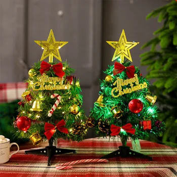 30 cm Božično Drevo z Pravljice Niz Luči Xmas Tree Okraski Kit Sobi Doma Center Novo Leto Božični Okraski 2022