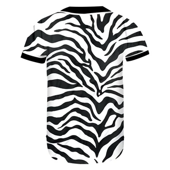 OGKB Baseball Majica Ženske Unisex Novo Kratek Leopard 3D Baseball T Shirt Tiskanje Zebra Trak Ulične Prevelik Habiliment Ženski