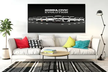 Wall art slika 1 plakat platno HD tiskanja retro Honda Civic avto slikarstvo sodobne dom dekoracijo dnevne sobe platno slikarstvo