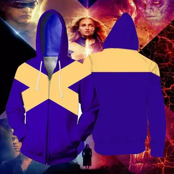 Odrasli Otroci X-Men Dark Phoenix Superheroj Cosplay Majica Hoodie Carol Danvers Jakno Plašč