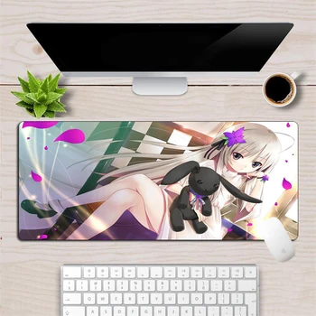 70x30cm Velike XXL Anime Seksi Dekle Mouse Pad Laptop Notebook Desk Mat Trajne Gaming MousePad Gume Zaklepanje Edge Tipkovnica pad