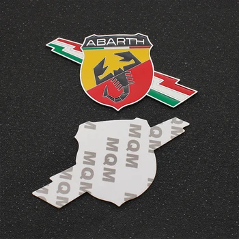 Avto Styling 3D kovinski ABARTH logo Grb Nalepke, Nalepke Za Fiat Punto Abarth 124/125/125/500 stilo ducato dodatki