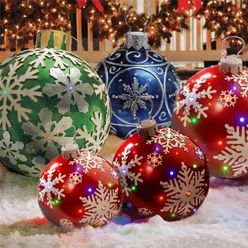 60 cm Vzdušje Božič Božič Balon Božično zabavo Dekoracijo PVC Napihljive Igrače Žogo Za Dom Božično Darilo Žogo