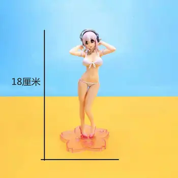 Super Sonico Anime ALPHAMAX SKYTUBE PVC Dejanje Slika 26 cm Kopalke Ver. Sexy Slika Model Zbiranja Igrač Lutka
