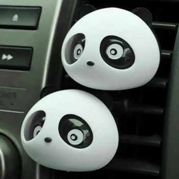 2pcs Srčkan Panda Avto Styling osvežilcev Zraka Parfum ambientador para auto za Air Vent, Dekoracija Avtomobila, Vonj, Okus, Dodatki