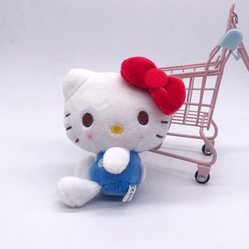 10 cm Sanrio Plišastih Igrač Kawaii Cinnamoroll Moja Melodija Hello Kitty Pom Pom Purin Polnjene Mehka Lutka KT Mačka Božična Darila Otroci Igrače