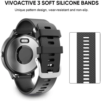 Silikonski Watchband Trak Za Garmin Venu/Vivoactive 3 Band Zamenjava Watch Trak Za Garmin Vivoactive 3 Z Dustproof Plug