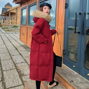 2021 nova zimska jakna ženske debel toplo navzdol bombaž mid-dolžina suknjič parka plašč ženske priložnostne svoboden korejski zimska jakna ženske