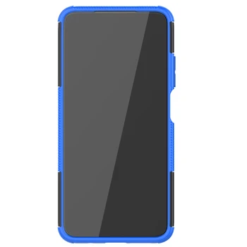 Za Redmi 9T Primeru za Xiaomi Redmi 9T 9 T Oklep Krepak Dual Layer Shockproof Trdega Silikona Primeru Zajema Stojalo Držalo